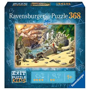 Ravensburger EXIT Puzzle Kids 12954 – L'Aventure Pirate – Puzzle 368 pièces pour Enfants à partir de 9 Ans