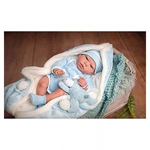 Arias B&Eacute;B&Eacute; REBORN CARLOS AVEC COUVERTURE ET TEDDY