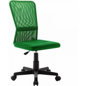 VidaXL Chaise de bureau Vert 44x52x100 cm Tissu en maille