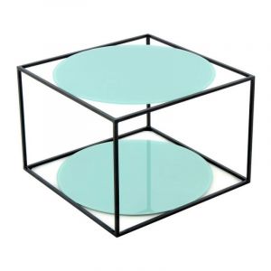 Prix Table d'Ap Design Cody 50cm Vert & Noir
