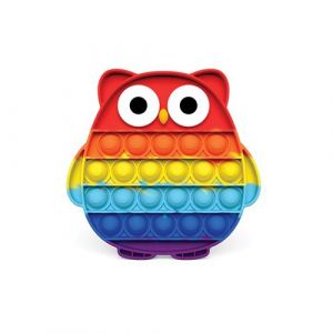 Yoghi Jeu junior Push Bubble Pop It Hibou Arc-en-ciel