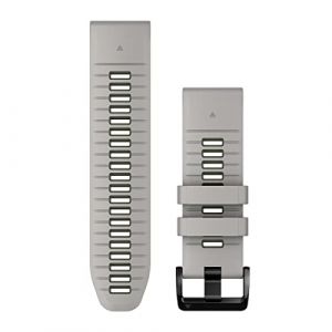 Garmin Bracelet de montre quickfit 26 mm silicone gris fog vert moss