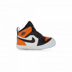 Jordan Air 1 Crib Bootie Noir/orange - B&eacute;b&eacute; -