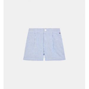 Tommy Hilfiger Short rayé coton mélangé Bleu - Couleur Bleu - Taille 8-10 ans