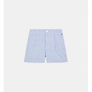 Tommy Hilfiger Short rayé coton mélangé Bleu - Couleur Bleu - Taille 8-10 ans