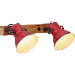 VidaXL Lampe murale 25 w rouge d&eacute;lav&eacute; 45x25 cm E27 Rouge