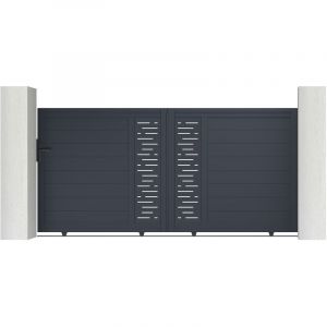 Portail aluminium coulissant arlberg 300x140cm