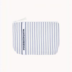 Passionata Pochette à rayures Fiona bleu en viscose