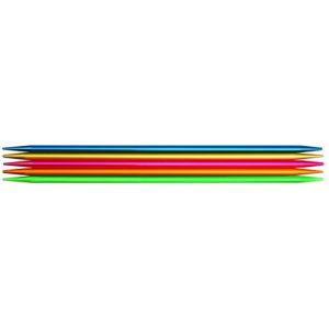 Addi Ad2047015-7.00 Colibri Aiguilles À Tricoter À Double Pointes, 15 cm Longueur x 7,00 mm D'Épaisseur, Multicolore