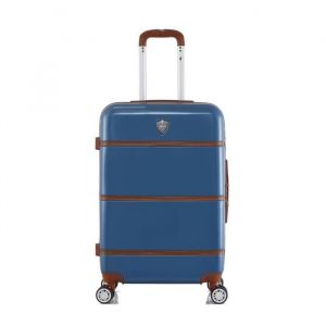 GENTLEMAN FARMER Valise Weekend ABS/PC WALTER 4 Roues 65 cm Bleu Marine