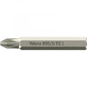 Wera 05058141001 855/0 Embouts Micro convenant pour vis Pozidriv, PZ 1 x 30 mm