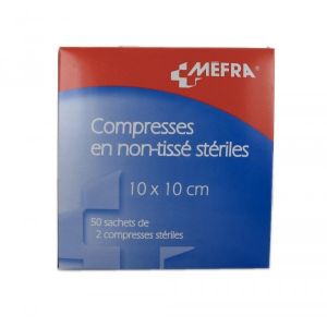 M&eacute;fra Compresse adh&eacute;sive NT 10 cm x 10 cm - 10x2 Compresses