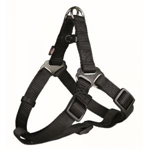 Trixie Premium harnais one touch - L: 65-80 cm/25 mm, noir