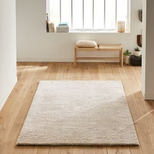 Image de Tapis shaggy, Sany Ecru Taille 120x170 cm;160x230 cm;200x290 cm