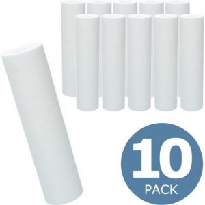 Oem 10x Wessper Cartouche Sédiment PP 10? pour l'osmose inverse, l'eau alimentée par le pôle et la filtration des particules - 5 microns