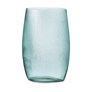 Normann Copenhagen Vase en verre soufflé bleu 28 cm Tide