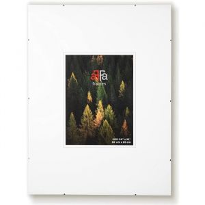 AFFa frames Cadre À Pince En Verre Pour Photos Design Minimaliste Avec Pinces Métalliques Plexiglas HDF 60x80 cm