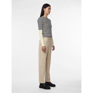 Pieces Pccamil Hw Pantalon Noos, White Pepper, XS / 30L Femme