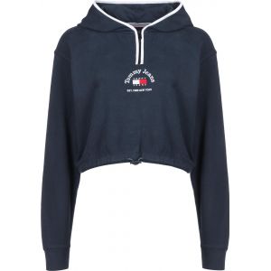 Tommy Jeans Sweat coupe cropped à capuche Bleus - Taille 36
