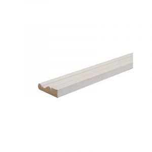 Chambranle LXVI doucine MDF blanc 10x38 L.2.44m