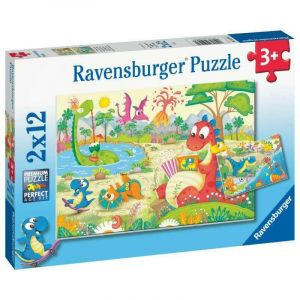 Ravensburger Puzzles 2x12 pièces - Dinosaures