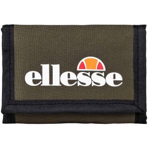 ELLESSE Porte-monnaie unisexe - Clarino Wallet, logo imprim&eacute;, fermeture velcro, avec compartiments int&eacute;rieurs Khaki