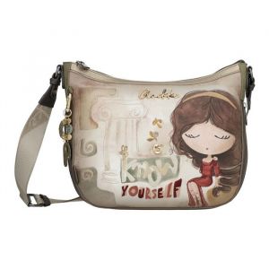 Anekke - Sac bandouli&egrave;re femme "Muse" - 33/22 x 24 x 4/10 cm - Marron