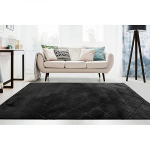 Lalee Tapis de salon rectangulaire uni doux Impulse 160x230