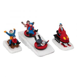 Accessoire pour village de no&euml;l Set 3 Jeux de Glisse