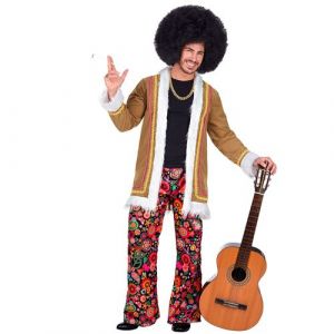 Déguisement hippie woodstock homme - xl - multicolore - widmann 02204