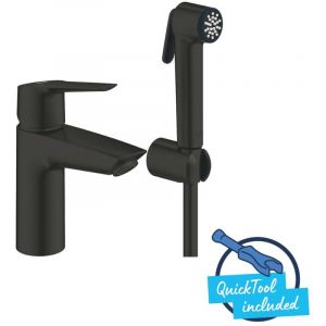 Grohe QuickFix Start - Mitigeur de lavabo avec douchette de bidet, noir mat 231232433