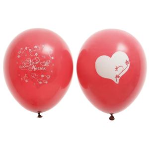 10 ballons à personnaliser "Vive les Mariés"