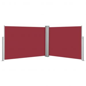 VidaXL Auvent latéral rétractable Rouge 100 x 1000 cm