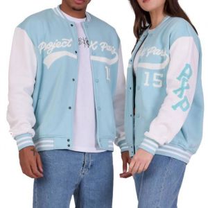 Blouson style universitaire avec logo Project X Paris