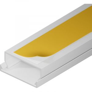 Goulotte électrique - EDO Solutions - EDO777756 - Blanc - 2m - PVC
