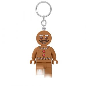 iQ Porte-cl&eacute;s Lumineux Lego Iconic Gingerbread Man - Cadeaux pour Enfants - Figurine de 76 mm de Hauteur
