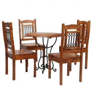 VidaXL Jeu de salle ? manger 5 pcs Acacia massif et Finition