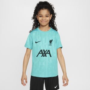 Nike Haut de foot à manches courtes d'avant-match Dri-FIT Liverpool FC Academy Pro pour ado - Vert - Taille S - Unisex