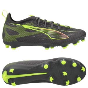Puma Ultra 5 Pro FG/AG JR Chaussure de Football, Matte Aged Silver-Yellow Alert-Sun Struck, 28 EU