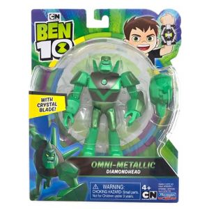 Image de Giochi Preziosi Ben 10 - Figurine / Personnage articulée 13cm - Omni-Metallic - Diamondhead - 76175