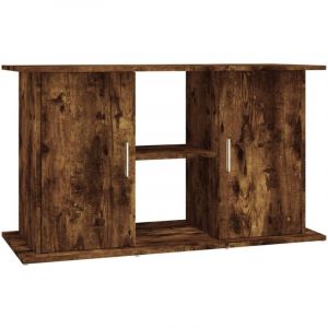 VidaXL Support pour aquarium chêne fumé 101x41x58 cm bois d'ingénierie