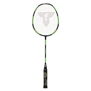 Talbot torro Talbot-Torro 419614 ELI TEEN - Raquette d'Initiation 63cm - manche ovale et tamis isométrique adaptés pour l'apprentissage du badminton - noir-jaune-verts