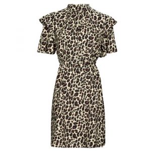 IKKS Robe courte léopard manches courtes Multicolore - Couleur Multicolore - Taille L