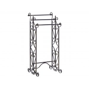Beliani Porte-serviettes 27 x 90 cm noir