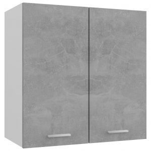 VidaXL Armoire suspendue Gris béton 60x31x60 cm Aggloméré