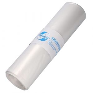 Sacs poubelle DEISS Premium, Blanc ou transparent, 70 ou 120 l, 120 Liter - 70 my, transparent, 1