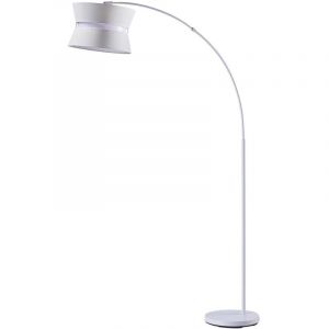 Lampadaire design en m&eacute;tal blanc 178 cm