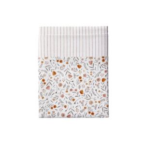 Essix Drap plat Honoré, percale pur coton - Couleur 180x290, 240X300, 270X300 - Taille Orange