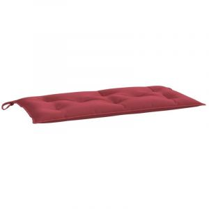 VidaXL Coussin de banc de jardin rouge bordeaux 100x50x7 cm
