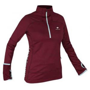 Raidlight Maillot manches longues 1 2 zip wintertrail rouge femme xs